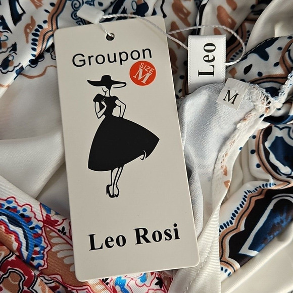 Leo Rosi Women's Sleeveless Boho Halter Dress Size M NWT Y2K Gypsy Bohemian - Picture 6 of 12